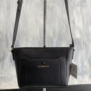 50% OFF  NWT  LIZ CLAIBORNE 'Gracie' East West Handbag Purse - Black